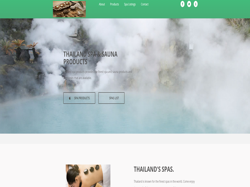 Thailand Spa Products is a basic mobile ready responsive website without database.